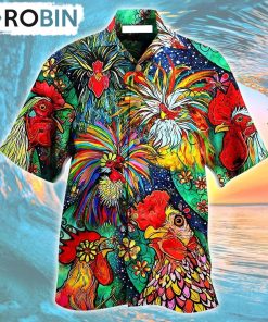 Chicken Love Color Amazing Hawaiian Shirt, Gìt for Summer Shirt