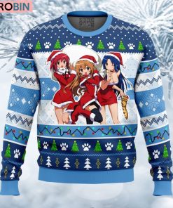 Christmas Taiga Minori And Ami Toradora Ugly Christmas Sweater