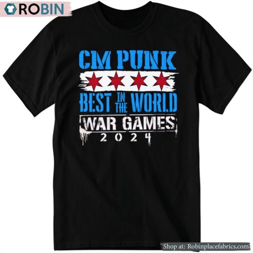 Cm Punk Best In The World War Games 2024 Shirt