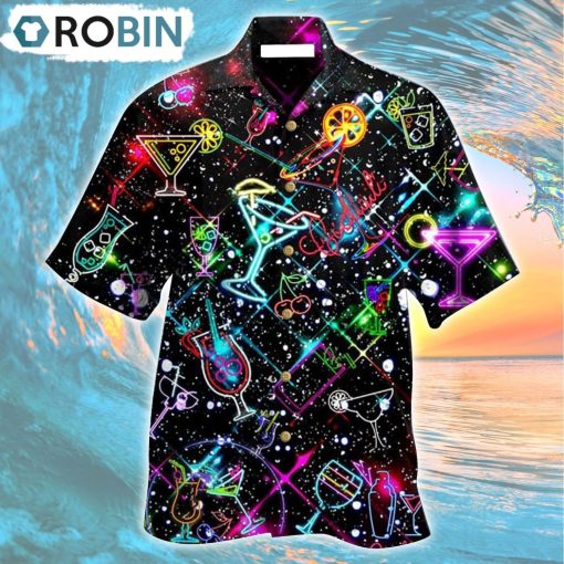 Cocktail Neon Love Hawaiian Shirt, Gìt for Summer Shirt