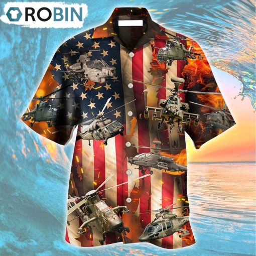 Combat Aircraft US Army Style Hawaiian Shirt, Gìt for Summer Shirt