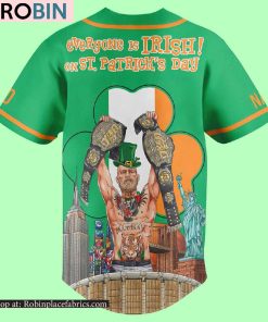 Conor McGregor Notorious Everyone Is Irish On St Patricks Day Custom Baseball Jersey Conor McGregor Notorious Everyone Is Irish On St Patricks Day Custom Baseball Jersey