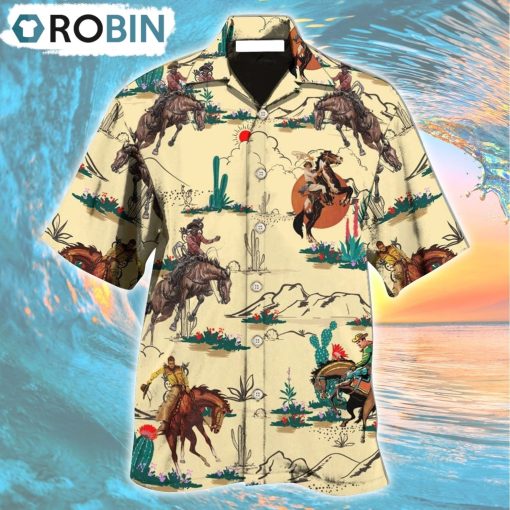 Cowboy Loves Desert Cool Hawaiian Shirt, Gìt for Summer Shirt