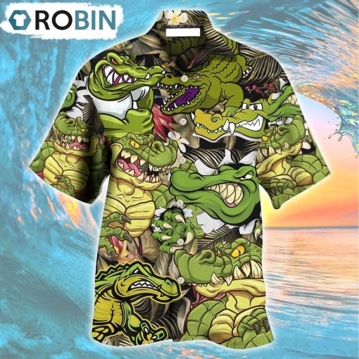 Crocodile Getting The Vibe Hawaiian Shirt, Gìt for Summer Shirt