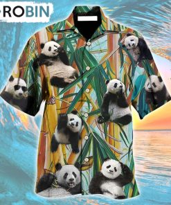 Cute Panda Play Alone Hawaiian Shirt, Gìt for Summer Shirt