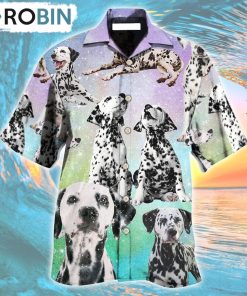 Dalmatian Dog Galaxy Lovely Style Hawaiian Shirt, Gìt for Summer Shirt