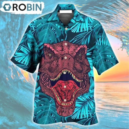 Dinosaur Love Animals Hawaiian Shirt, Gìt for Summer Shirt