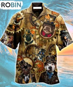 Dogs Machine Vintage Cool Hawaiian Shirt, Gìt for Summer Shirt