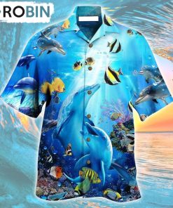 Dolphin Amazing Sea Hawaiian Shirt, Gìt for Summer Shirt