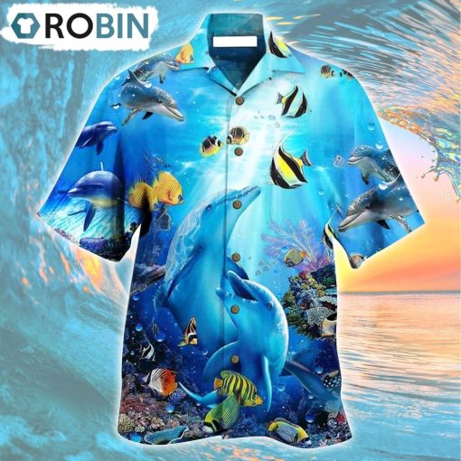 Dolphin Amazing Sea Hawaiian Shirt, Gìt for Summer Shirt