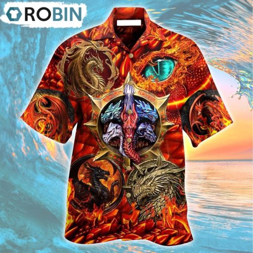 Dragon Fire Love Life So Cool Hawaiian Shirt, Gìt for Summer Shirt