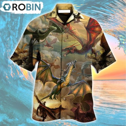Dragon Love Life Fly To The Sky Amazing Hawaiian Shirt, Gìt for Summer Shirt
