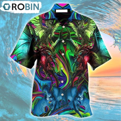 Dragon Lover Colorful Style Hawaiian Shirt, Gìt for Summer Shirt