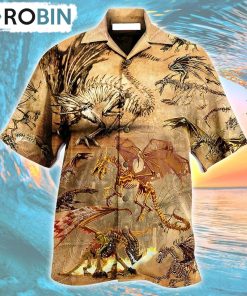 Dragon Skull Love Life Love Desert Hawaiian Shirt, Gìt for Summer Shirt