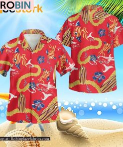 Fear And Loathing In Las Vegas Adult Dr Gonzo Costume 3D Button Hawaiian Shirt
