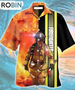 Firefighter Hot Fire Hawaiian Shirt, Gìt for Summer Shirt Firefighter Hot Fire Hawaiian Shirt, Gìt for Summer Shirt