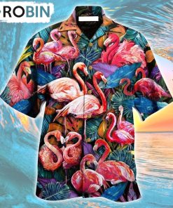 Flamingo Colorful In Tropical Hawaiian Shirt, Gìt for Summer Shirt