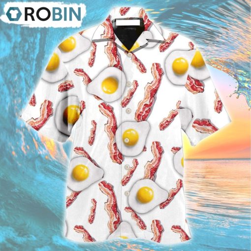 Food Bacon Egg Hawaiian Shirt, Gìt for Summer Shirt