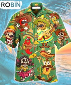 Food Love Mexican Culture Funny Hawaiian Shirt, Gìt for Summer Shirt