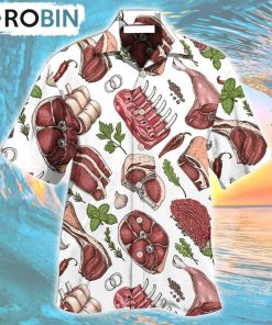 Food Meat Delicious Meal Hawaiian Shirt, Gìt for Summer Shirt