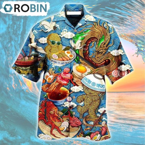 Food Ramen Fixes Everything Cool Hawaiian Shirt, Gìt for Summer Shirt