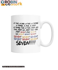 Friends TV Show Seven Accent Ceramic Mug