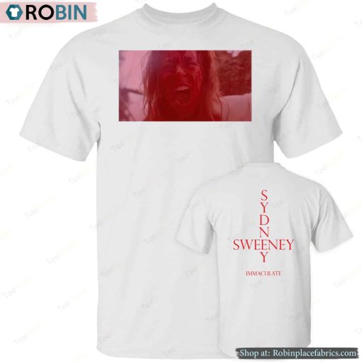 [Front+back] Sydney Sweeney Immaculate Movie Shirt