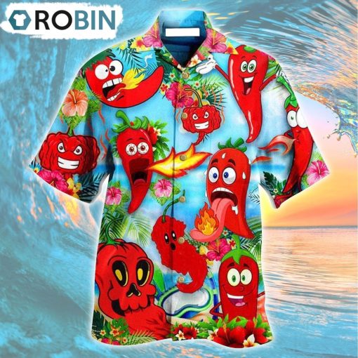 Fruit Chili Funny Chili Peppers Hawaiian Shirt, Gìt for Summer Shirt