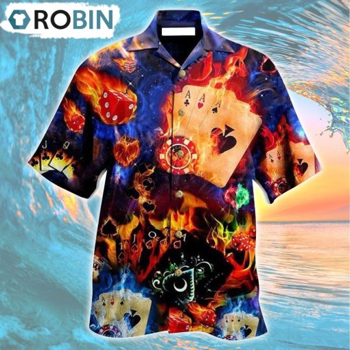 Gambling Life Like Poker Has An Element Of Risk Hawaiian Shirt, Gìt for Summer Shirt