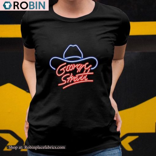 George Strait 2023 Neon Hat Tour Shirt