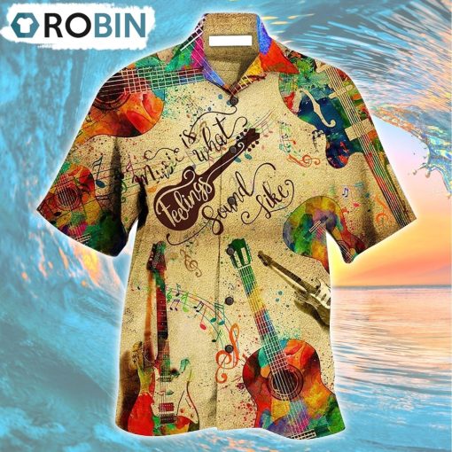 Guitar Can Sing Hawaiian Shirt, Gìt for Summer Shirt