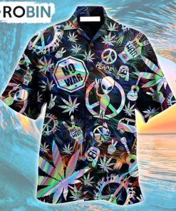 Hippie Alien Peace Life Hawaiian Shirt, Gìt for Summer Shirt