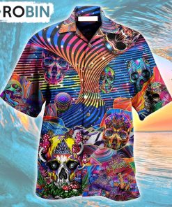Hippie Love Life Mix Hawaiian Shirt, Gìt for Summer Shirt