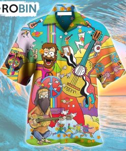 Hippie Peace Life Funny Style Hawaiian Shirt, Gìt for Summer Shirt