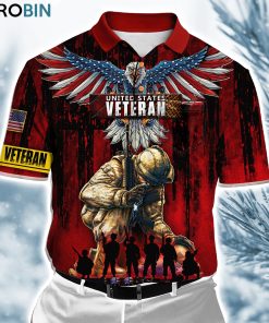 Honor The Fallen Us Veteran Polo Shirt