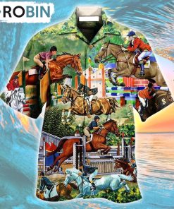 Horse And Human Funny Hawaiian Shirt, Gìt for Summer Shirt