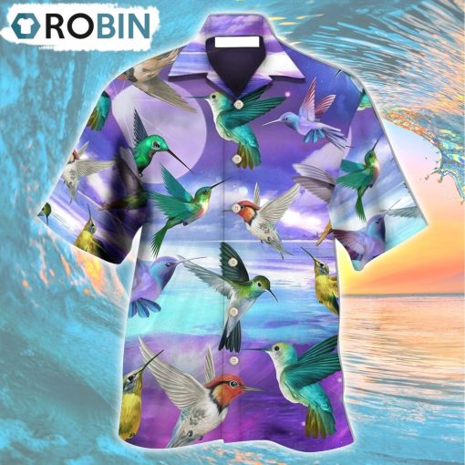 Hummingbird In A Fantasy World Hawaiian Shirt, Gìt for Summer Shirt