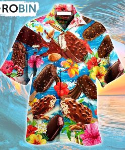 Ice Cream Love It Hot Summer Hawaiian Shirt, Gìt for Summer Shirt