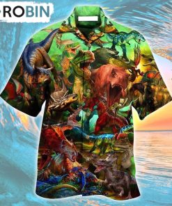 If History Repeats Itself Dinosaurs Will Survive Hawaiian Shirt, Gìt for Summer Shirt