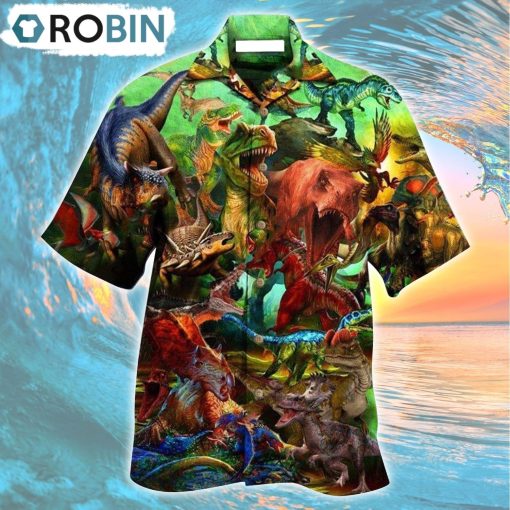If History Repeats Itself Dinosaurs Will Survive Hawaiian Shirt, Gìt for Summer Shirt