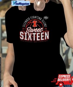 Illinois Fighting Illini 2024 Ncaa Men’s Basketball Tournament March Madness Sweet Sixteen Defensive Stance Shirt