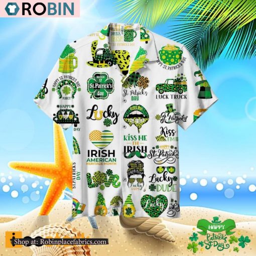 Irish American Heritage Month St Patricks Day Hawaiian Shirt