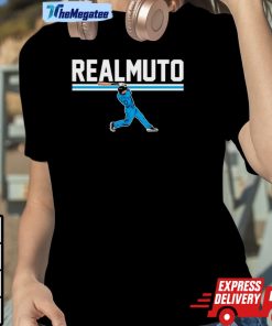 J T Realmuto Slugger Swing Philadelphia Phillies Baseball Shirt J T Realmuto Slugger Swing Philadelphia Phillies Baseball Shirt