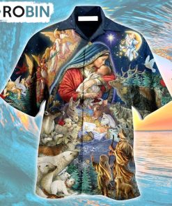 Jesus Born Of The Glory Hawaiian Shirt, Gìt for Summer Shirt