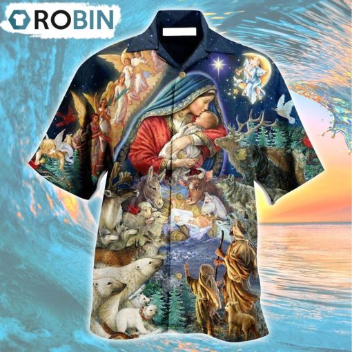 Jesus Born Of The Glory Hawaiian Shirt, Gìt for Summer Shirt
