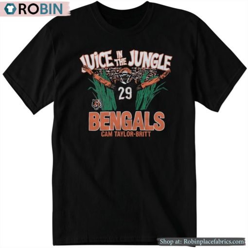 Juice In The Jungle Bengals Cam Taylor Britt Shirt