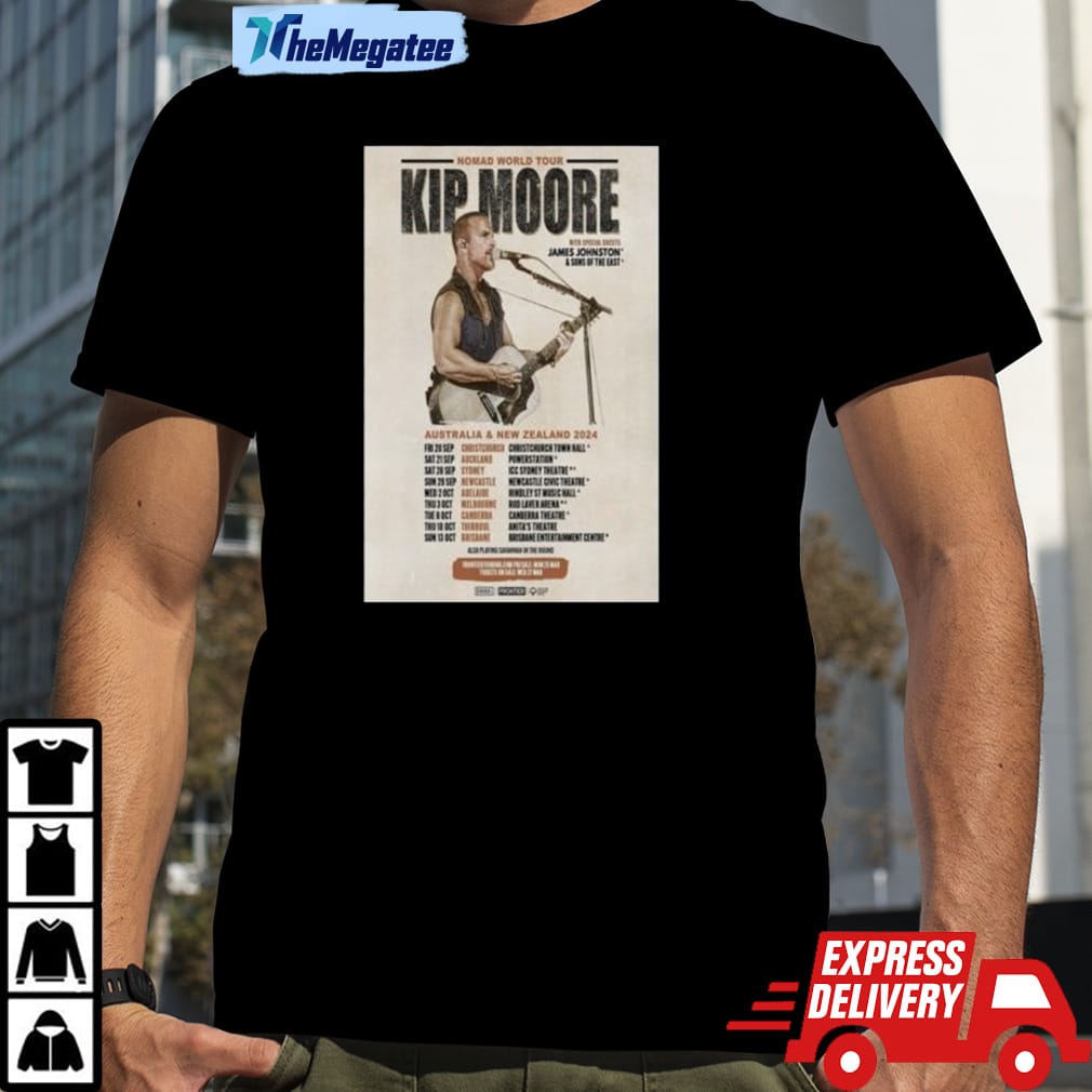 Kip Moore Australia And New Zealand Tour 2024 Shirt RobinPlaceFabrics