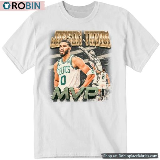 Kristaps Porzingis Wearing Jayson Tatum Mvp Shirt