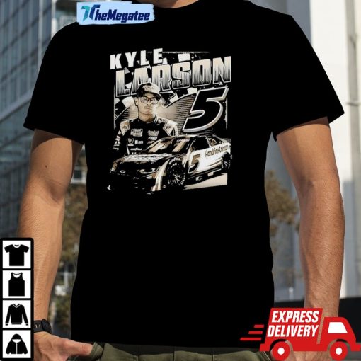 Kyle Larson Hendrick Motorsports Team Collection Black Burnout Unisex Shirt
