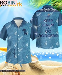 Los Angeles Dodgers 3D Button Hawaiian Shirt